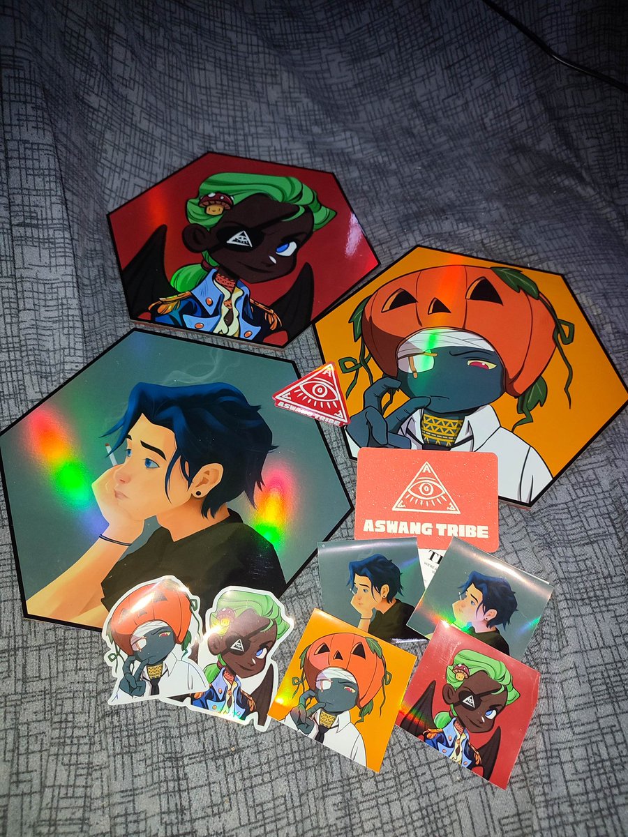 My OC, Fanart, and my Aswang #4098 with matching stickers and ref magnet!
from <a href="/jc_stickers/">JC Stickers</a> &amp; <a href="/GenoxyLXIX/">genoxy.eth</a> 

Daghan Kaayong Salamat bossing!
😍🥰