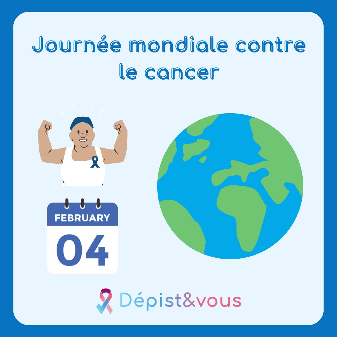 📌 4 février rime avec ?
La 23ème journée mondiale contre le cancer 🎗

L’opportunité de sensibiliser et mettre en avant les solutions pour lutter contre le "mal du siècle".

#prévention #dépistage #santé