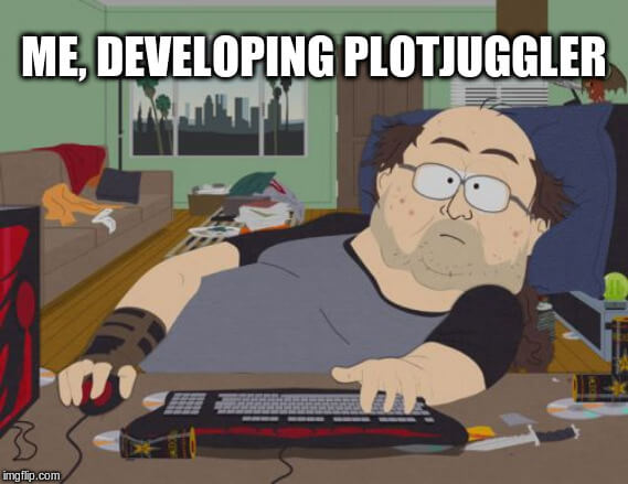 Sometimes I think about the fact that, 15 years ago, people knew me as one of the pioneers in #humanoid robotics.
Today, I am known as the guy that added memes to #PlotJuggler.