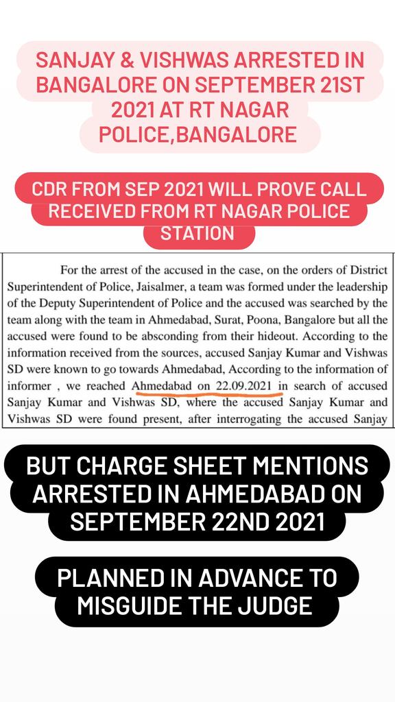 shivavibes369's tweet photo. #justiceforsanjayvishwas

500 days of injustice and stil waiting.

False information in Charge sheet to misguide the judge. No respect No fear of Law. 

Arrested in Bangalore but made to look like arrested in Ahmedabad.

@SupremeCourtFan @BJP4India @LiveLawIndia @dev_venkatesh https://t.co/Wqd5x7acYz