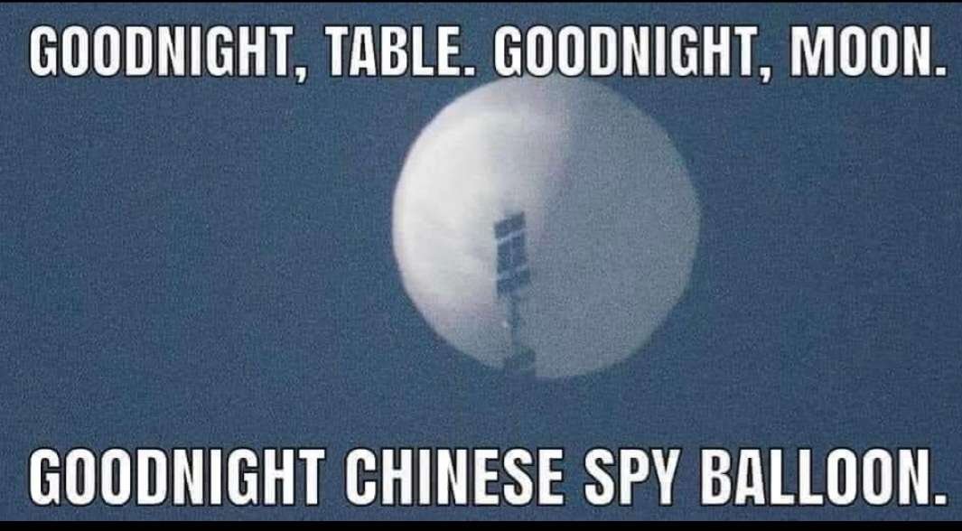 drewodie17's tweet image. #goodnight #SpyBalloonTracker