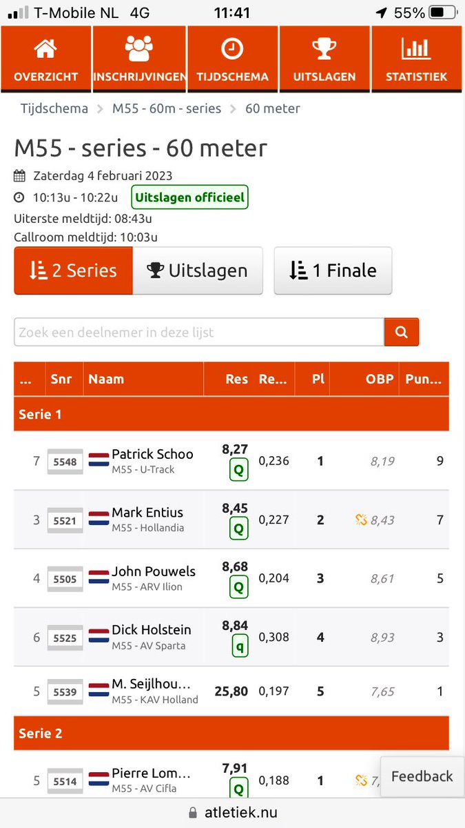 dickholstein's tweet photo. Met pr en kleine q naar de finale 60 meter M55-59 op het #NKMasters ! https://t.co/glgLsV2ck8
