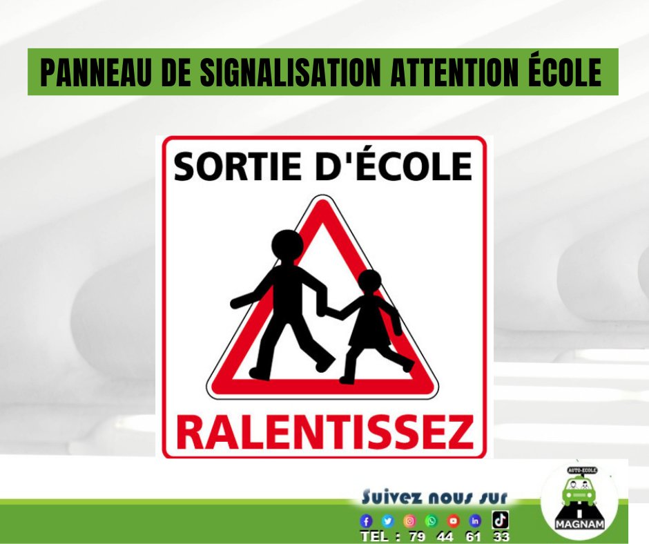 MagnamAuto's tweet image. 𝙍𝙀𝙎𝙋𝙀𝘾𝙏𝙊𝙉𝙎 𝙇𝙀 𝙋𝘼𝙉𝙉𝙀𝘼𝙐 𝘿𝙀 𝙎𝙄𝙂𝙉𝘼𝙇𝙄𝙎𝘼𝙏𝙄𝙊𝙉 𝘼𝙏𝙏𝙀𝙉𝙏𝙄𝙊𝙉 𝙀𝘾𝙊𝙇𝙀

👉P@RT@GEZ POUR SENSIBILISER AU MAXIMUM. 

#autoécole #Magnam #Mali #SécuritéRoutière #savoirconduire