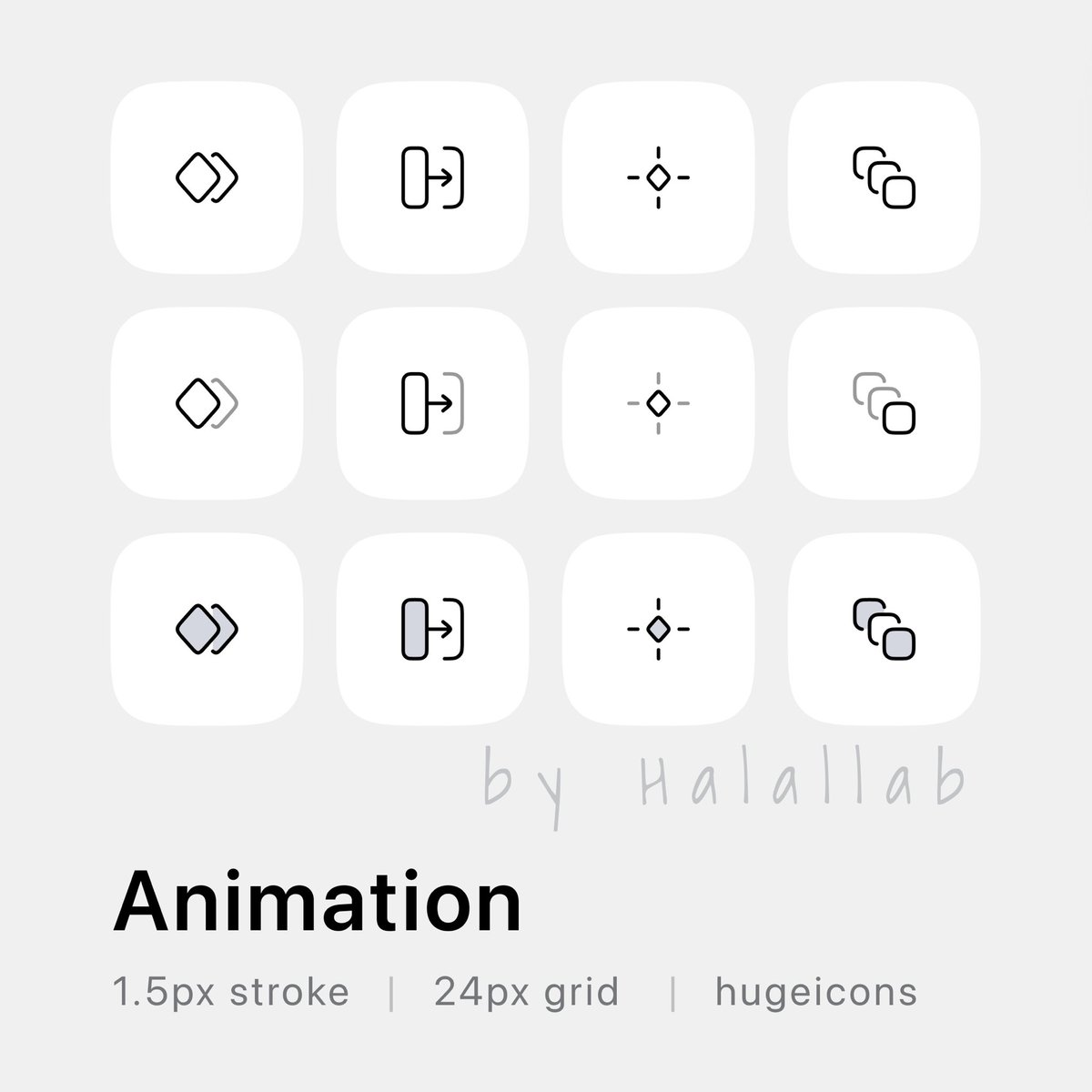 huge_icons's tweet photo. Animation Icons Set
Day-013
#icondesign #animationicon #flaticon #hugeicons #illustration #twotoneicon #strokeicons #iconpack #icons #premiumicons #lineicons #doutoneicons https://t.co/RyZ3uZ9nj6