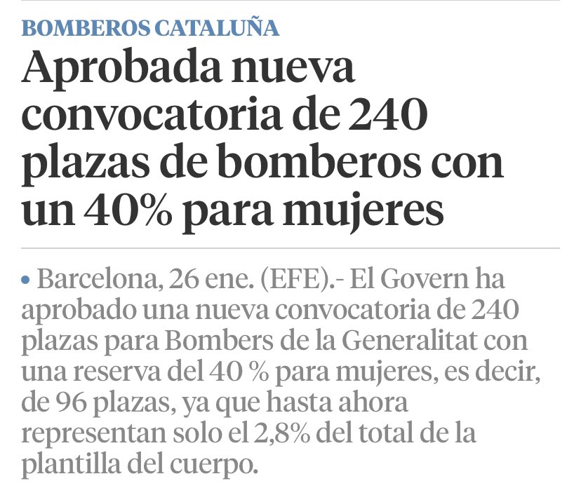 DutyFire's tweet photo. 🚨Hace cerca de una semana se aprobó esta medida eminentemente “feminista” 🚺

Por imperativo moral y por amor a mi profesión me veo obligado a escribir un 🧶 razonando en 3 PUNTOS el ERROR que supone, así como el insulto a la SOCIEDAD y a las PROPIAS MUJERES.

Abro🧵 [0/24] https://t.co/kCPksmVWRq