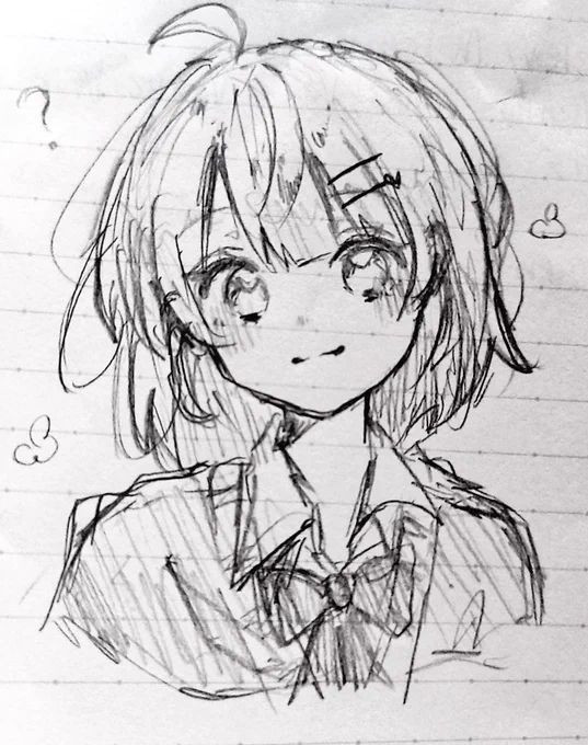 授業中の落書きでも載せときます🥹 