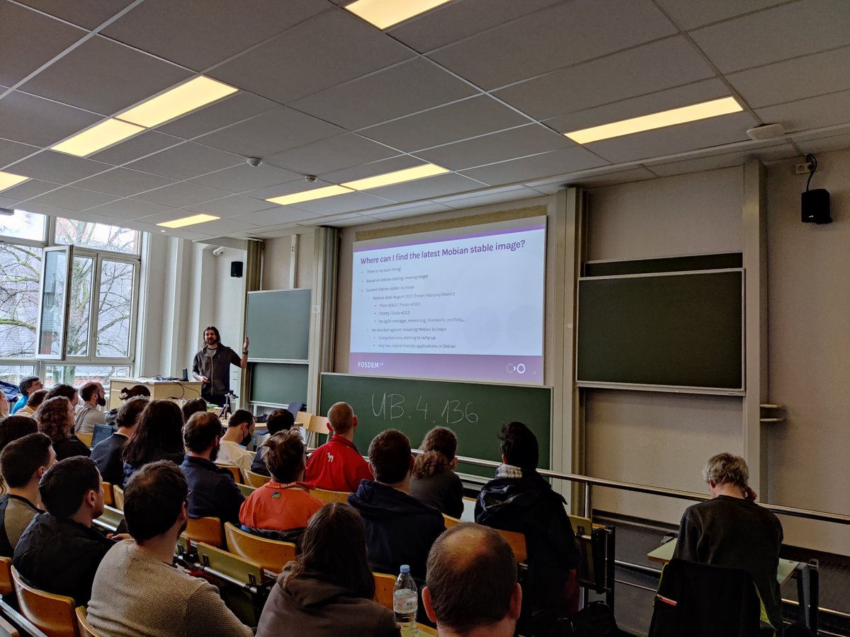faenil's tweet image. Mobian: to stable... and beyond!  #debian #MobileLinux #FOSDEM2023 #FOSDEM