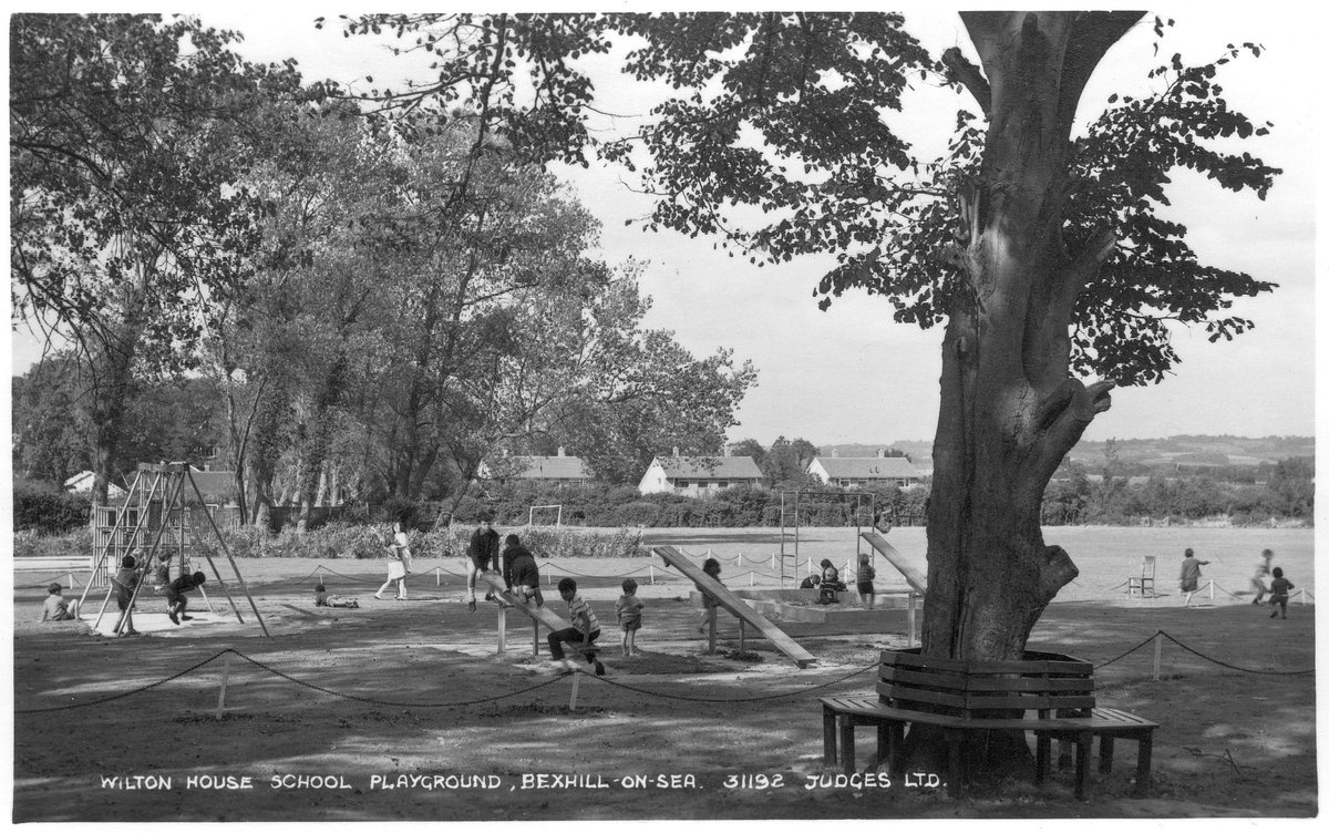 Bexhill Museum on Twitter ""Wilton House School Playground, BexhillOn