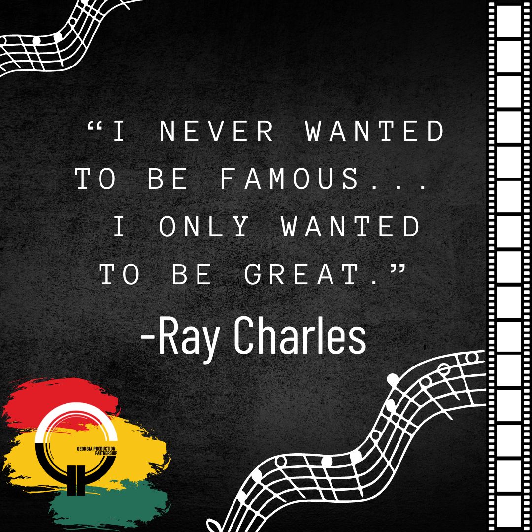 GA_Production's tweet photo. As we celebrate Black History Month, we remember Ray Charles and his thoughts on fame....
https://t.co/hpkIHrvzIZ
#RayCharles #Georgia #Georgiaonmymind #BHM #gafilmmakers #GAMovieMaking #GAscreen #GAFilmBeyondATL #gafilmproductions #GPPmembership #filmstudio https://t.co/3biHxHBgjk