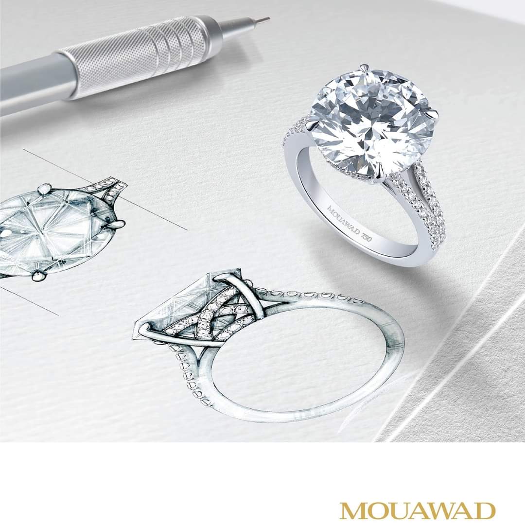 From design to ring. @mouawad we bespoke the extraordinary for discerning clients. Over a century of experience crafting rare and unique jewels.