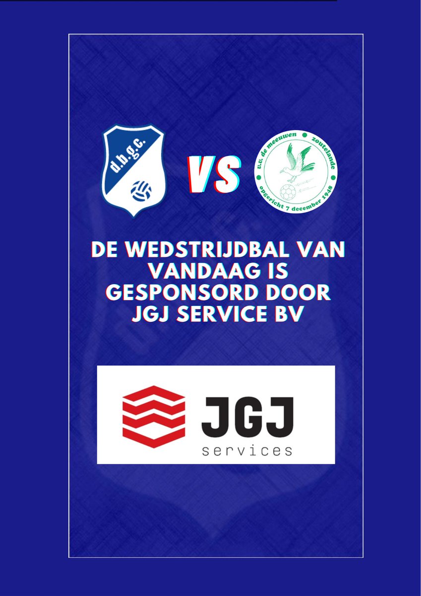 🔵⚪Matchday!🔵⚪

⚽️  <a href="/svDBGC/">s.v.D.B.G.C</a>- <a href="/vvDeMeeuwen/">v.v. De Meeuwen</a>
⏰ 14.30 uur
🏟 Sportpark De Koepel 
🏆 Competitie 2e klasse G