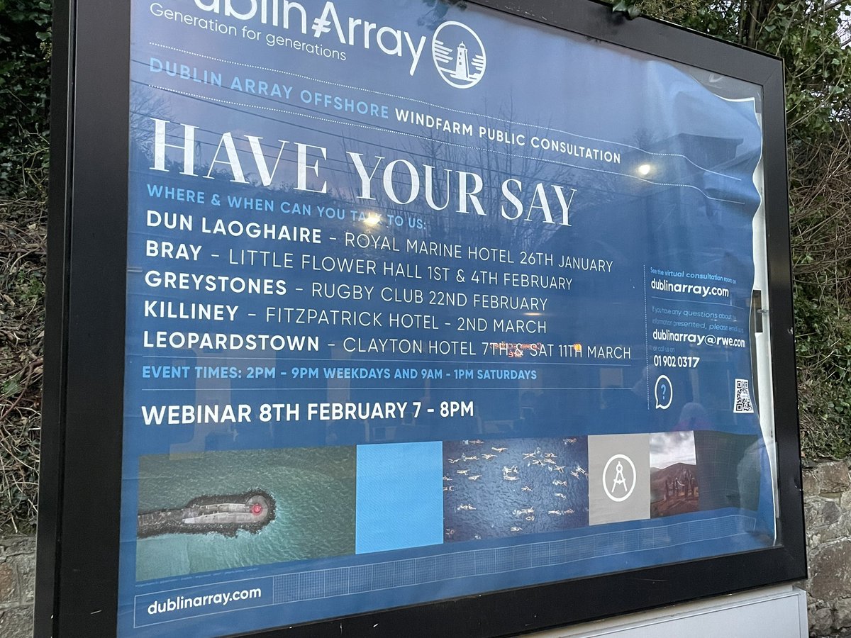 abigailruthf's tweet image. Maybe I’m wrong but it seems company that plans to build the #DublinArray wind farm is also running the public consultation and has assessed impacts. Surely environmental impact assessment and consultation re: massive developments in our seas should be done by an independent body