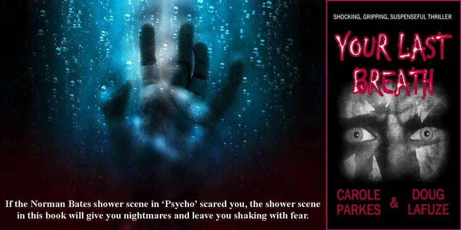 Reviewer says, “Excellent read! I finished ‘Your Last Breath’ and was so drawn to the book from Chapter One! It really kept you wondering what Raymond Lang would do next.” myBook.to/YourLastBreath #CreepyBooks #GrippingThrillers @CaroleParkes1 #KCHpromote