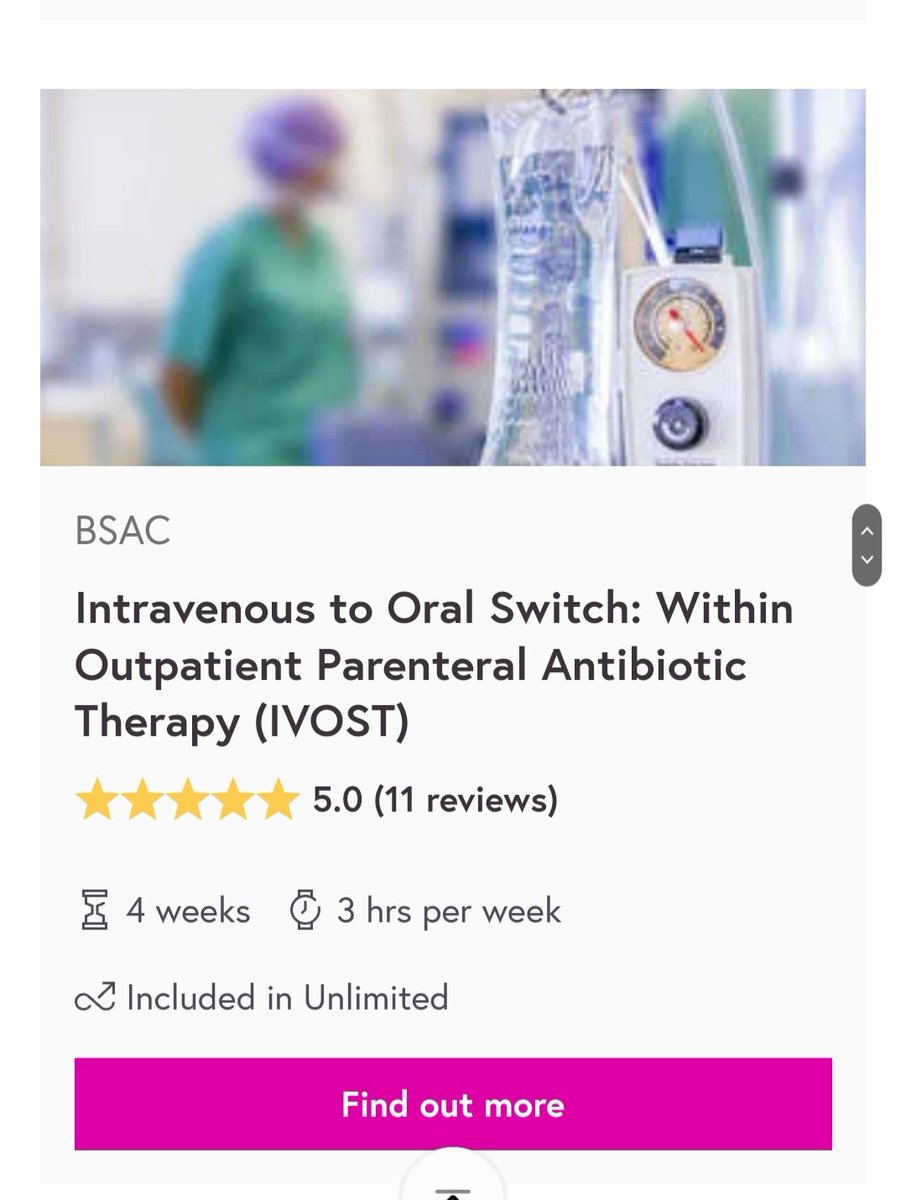 VikkiBurnell's tweet photo. #IVOS #IVtoOralSwitch #AMS #Antimicrobial #AntimicrobialStewardship #AMR #AntimicrobialResistance #BSAC #FutureLearn #ShortCourse #FreeCourse #AMSPT #AntimicrobialTech #IVOST #OPAT https://t.co/ds6PvdoQts