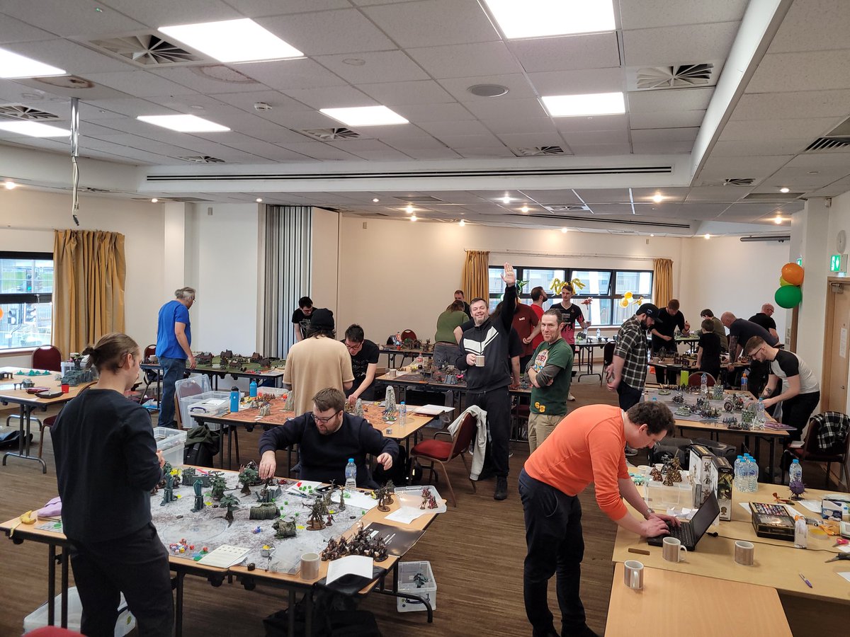 Round 1 at <a href="/broken_realms/">Broken Realms Glasgow</a> Scourge of Serpahon is almost complete!