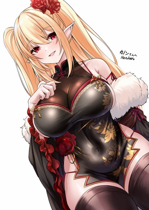 Herohero様(@Herohero_illust)にSkebで依頼させていただいたうちの子
思わず手を伸ばしたくなるような、胸やお腹周りのぴちぱつ表現がフェチ感たっぷりで素晴らしい…!
この度はありがとうございました! 