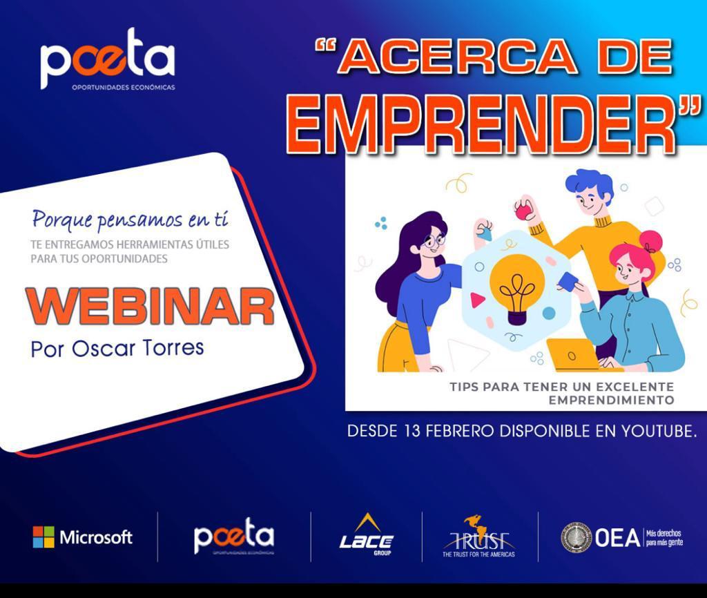 LaceEducacion's tweet photo. Una nueva webinar este lunes 13 de febrero

#POETADigiSpark
#Trust4Americas

https://t.co/UmrzKilamk
https://t.co/eRfIBh1Oqg https://t.co/vDXSECmY8r