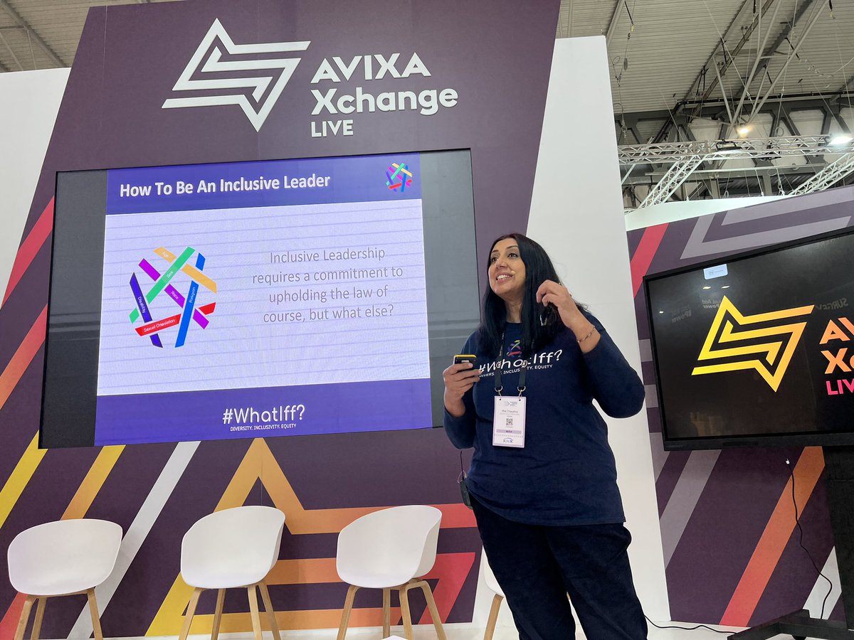 WhatIffAV's tweet photo. What an amazing week! Long days, but so much support for challenging bias, discrimination and toxicity in the workplace! Great to see so many thought leaders doing their thing too - faith in humanity was strong @ISE_Show @G_Bagley @justinrdawson @NJDavidD
#WhatIff #ISE2023 https://t.co/ruydv9Fbn2