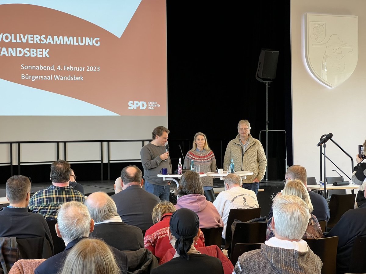 Kreisvollversammlung der SPD Wandsbek mit Video-Grußwort von <a href="/larsklingbeil/">Lars Klingbeil 🇪🇺</a> - Jahresauftakt mit geballter Themenbreite von Bundes-, Landes- und Bezirkspolitik. #wandsbek #hamburg #spd #spdhh