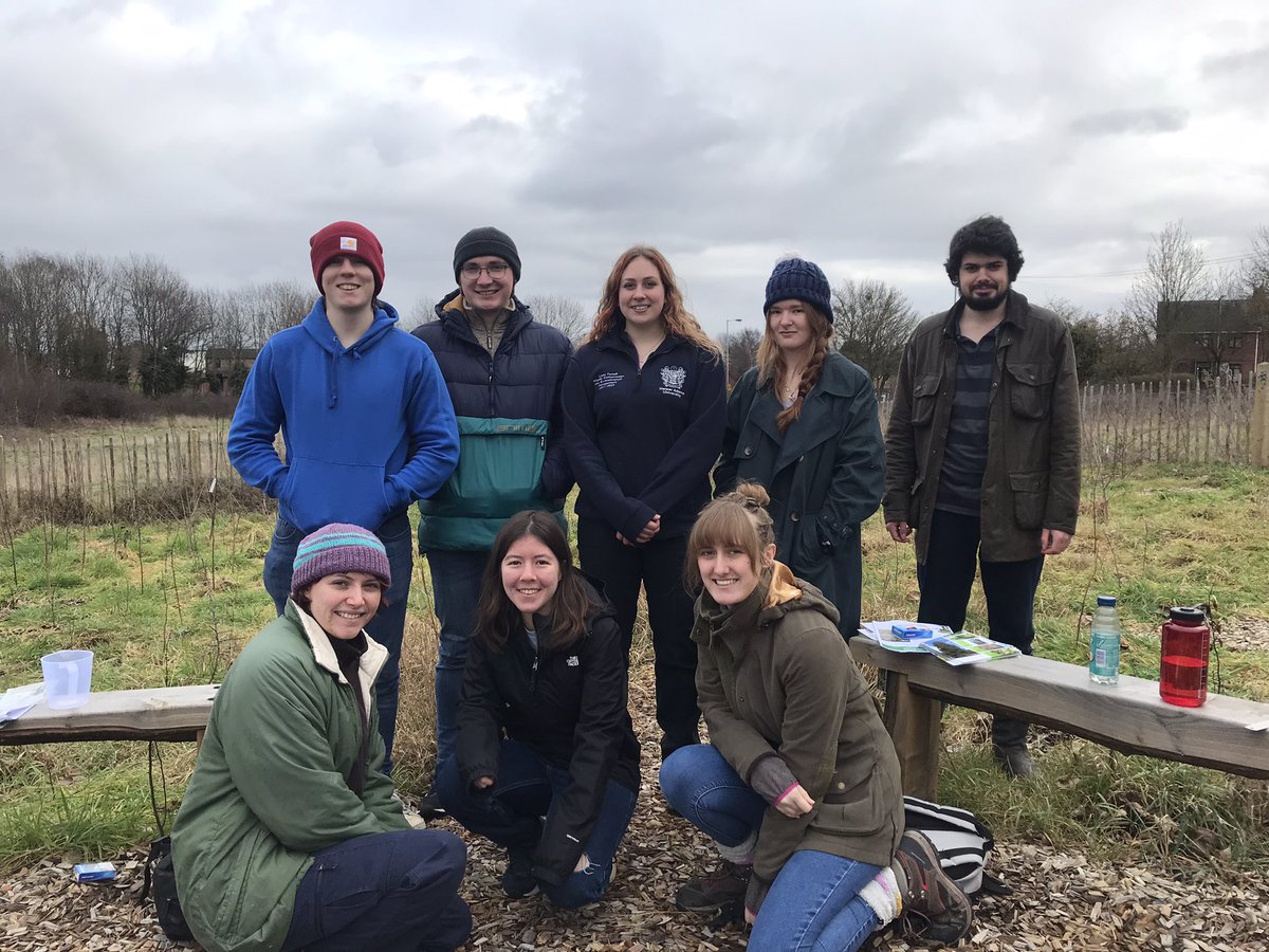 @HarperAdamsUni #Conservation Society students organise a #citizenscience event monitoring the Gurnsey Lily #TinyForest in #Walsall set up by @earthwatch_org & funded by @severntrent as a lasting legacy of the Commonwealth Games 2022 for #ecosystemservices @ClaireNarraway