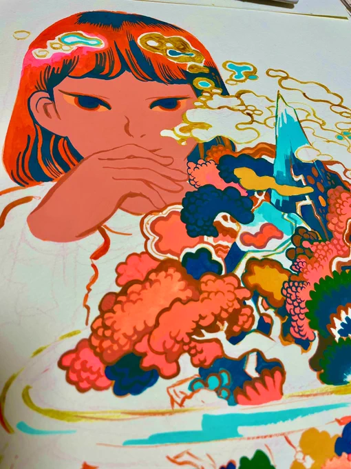 絶景栽培キット:アクリルガッシュ楽しいな… 