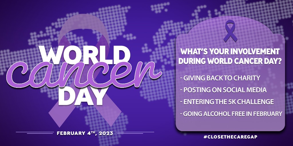 It is #WorldCancerDay today. This year's #WorldCancerDay theme is #ClosetheCareGap. No matter where you live, your race, or your gender, all cancer patients should receive access to treatment and care.

What's your involvement during World Cancer Day? Comment below!