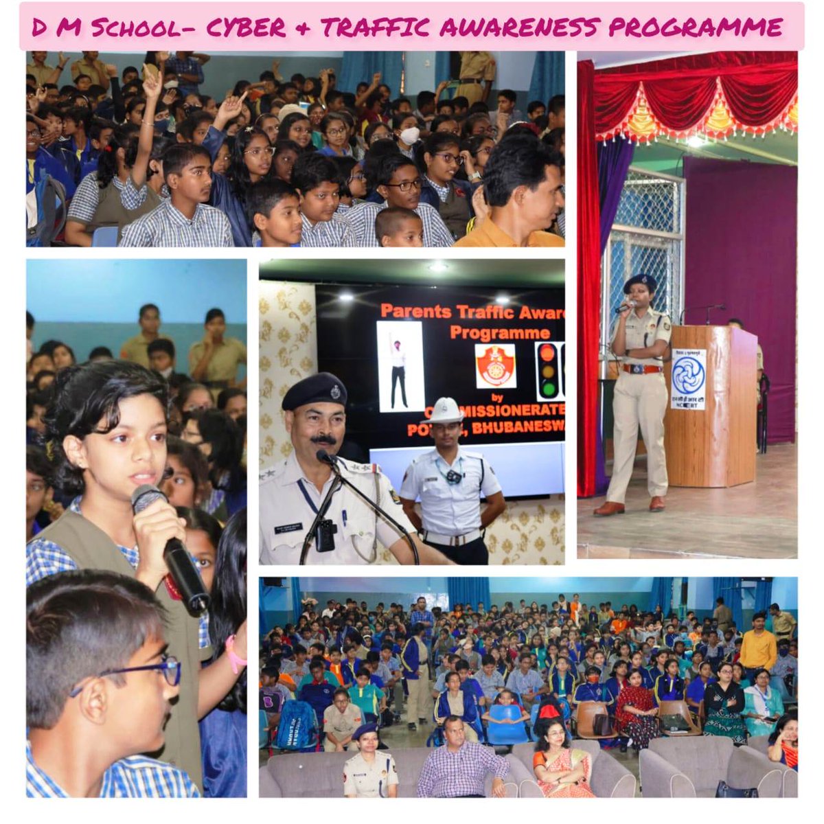 cpbbsrctc's tweet photo. #CyberCrimeAwarenessProgramme
#TrafficAwarenessProgramme
     We had a good enthusiastic session on Cyber and Traffic Awareness today at DM School, Bhubaneswar. Around 200 students from Class 6th, 7th and 8th standard attended the programme with great participation. https://t.co/p4FFVCFGNF