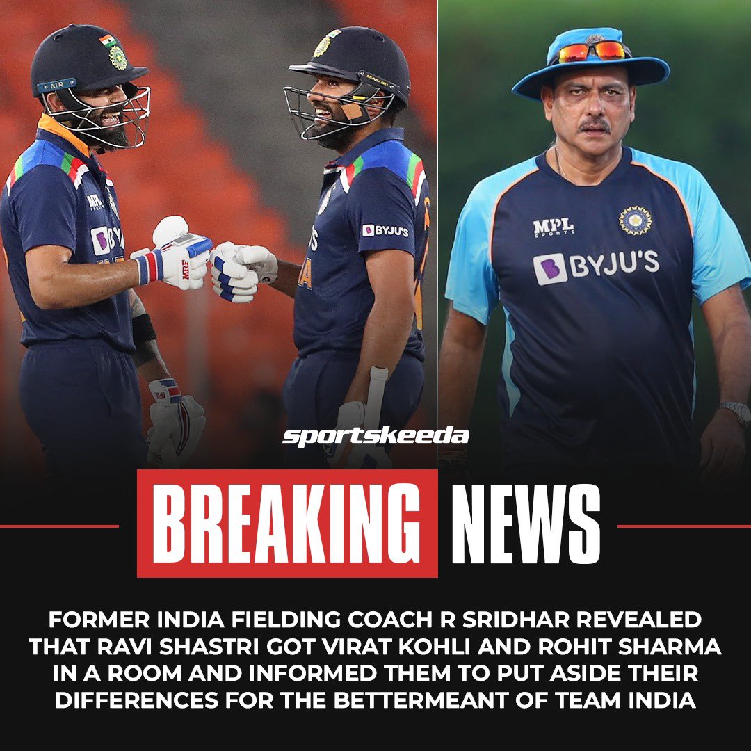 Sportskeeda's tweet photo. The incident happened after the 2019 WC semi-finals loss against New Zealand 🤯

#CricketTwitter #india #viratkohli #rohitsharma https://t.co/2ijzAU54aw
