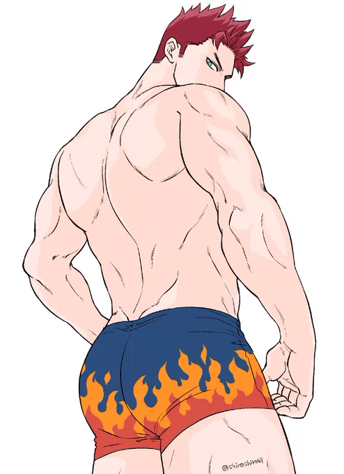 若えんじに柄おパンツ!  