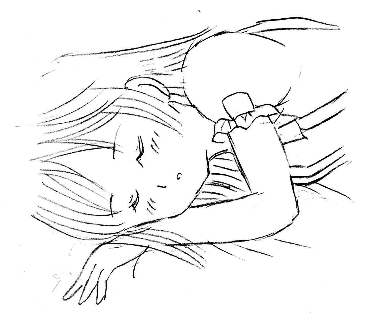 おやすみリッカちゃん 
#DQ9 #ドラクエ9 #イラスト #illustration 