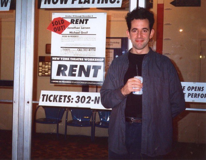 \"THEY RE SINGING HAPPY BIRTHDAY\" 

HAPPY BIRTHDAY JONATHAN LARSON WE ALL MISS YOU   