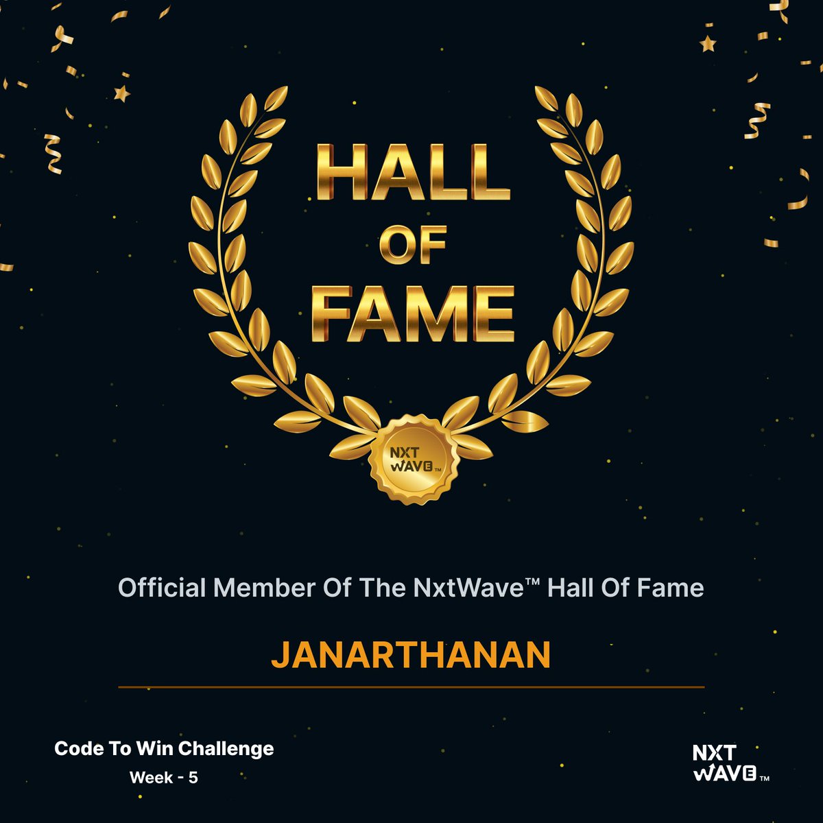 JaganJa07779855's tweet image. #nxtwave #halloffame #codetowinchallenge