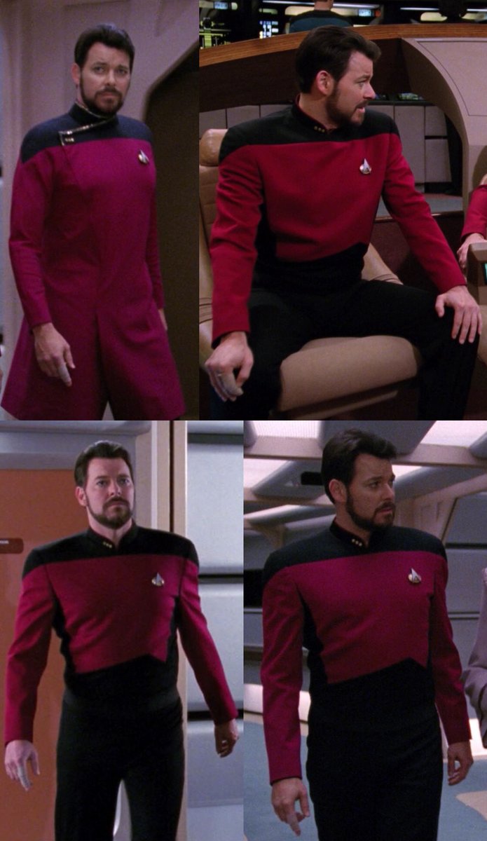 Look closely and you'll see that Riker's right index finger is bandaged during almost all of "Sarek". I wonder what happened there (that could not be healed with a dermal regenerator 😅).