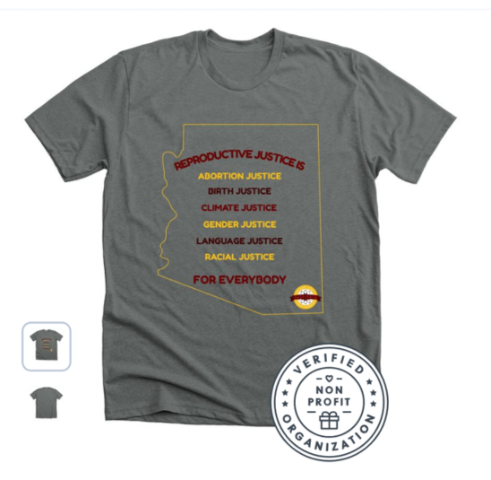 Reproductive Justice is for Everybody! Support the mission, vision, and programs of Desert Star Institute for Family Planning, Inc​ by buying a t-shirt (short or long sleeved), a hoodie, or all 3. Orders by Feb 13th will be received by March 6th. <a href="/Bonfire/">Bonfire</a> 
bonfire.com/reproductive-j…