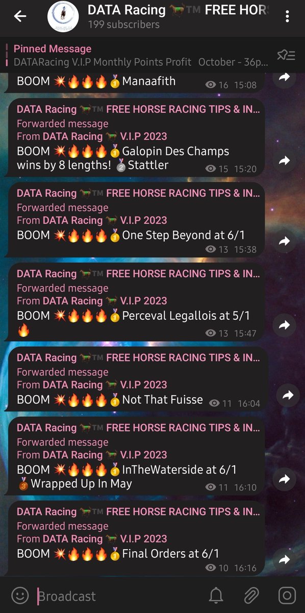 DATARacingUSA's tweet photo. 20 Winners so far today for #DATARacing Members. Click the link here -> https://t.co/kxW3U2WdwH 

#sportsbettingpicks #bettingtips #GamblingTwitter #SportsGambling #HorseRacing #betsoftheday #bettingexpert #bettingtipster https://t.co/G6heBLVmk2