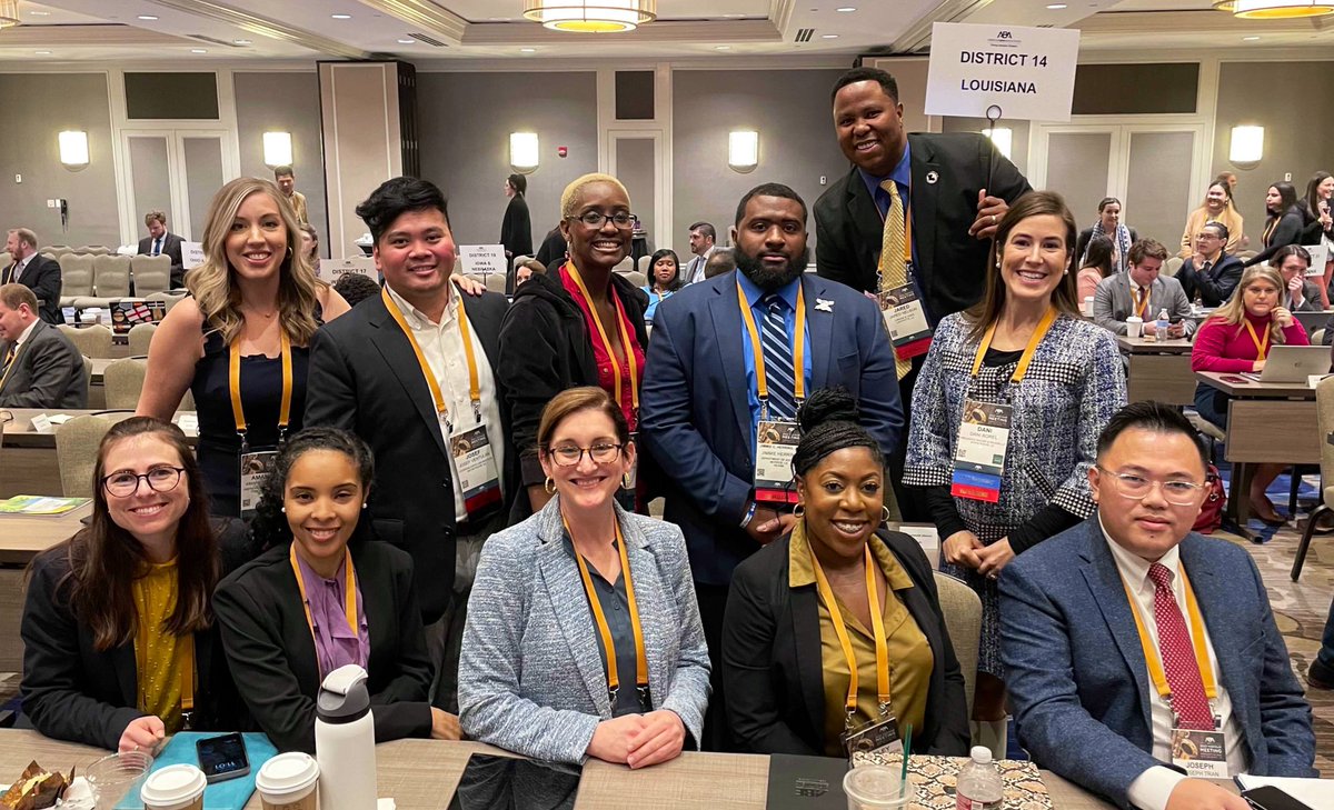meganspeterson's tweet photo. Proud of our Louisiana Delegation for the @ABAYLD Assembly!
@LSBA_YLD #abayld #lsbayld #2023midyear #2023abamidyear https://t.co/CPsBcHwisD