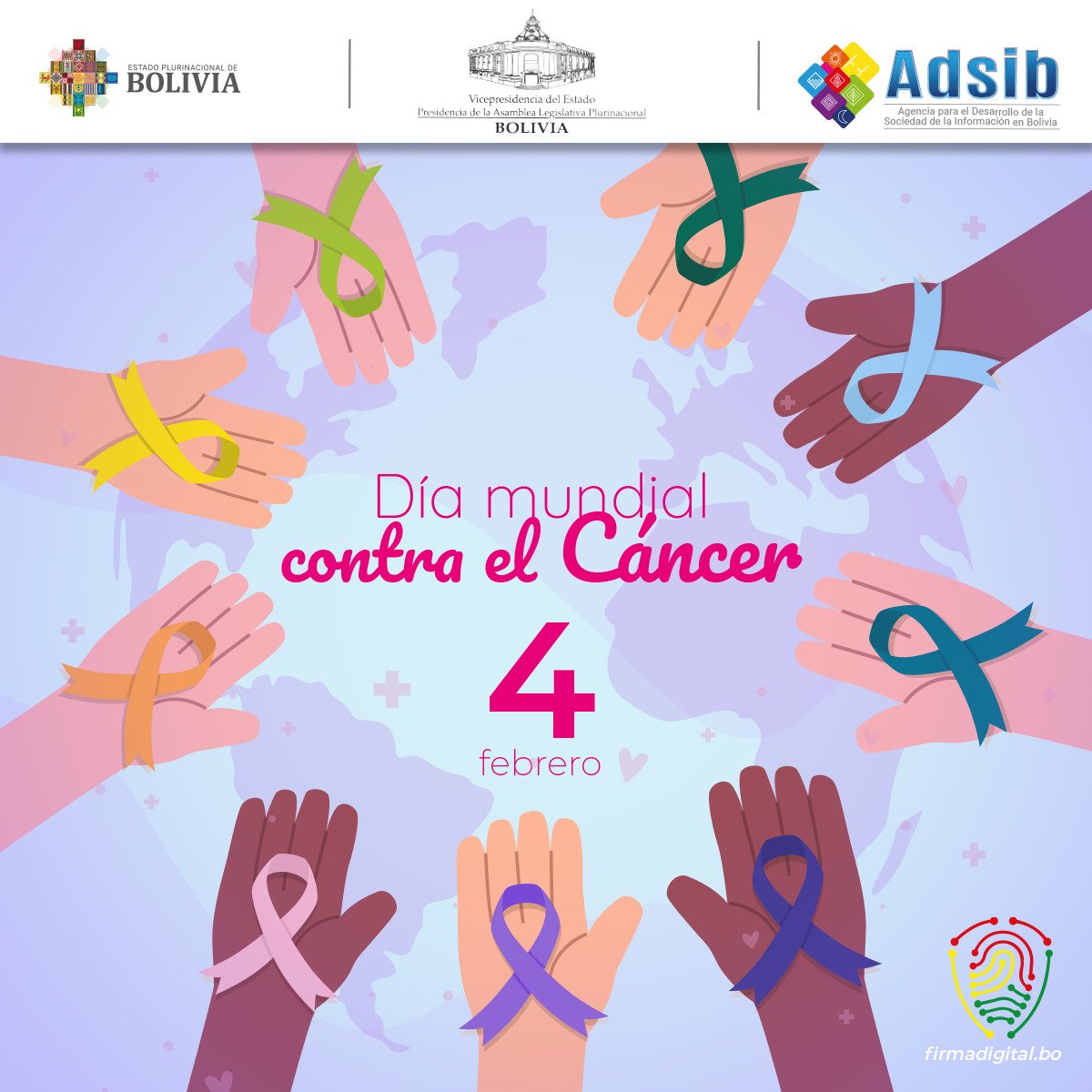 AdsibBolivia's tweet image. #DiaMundialContraElCancer 
#FirmaDigital
#dominioweb
#Bolivia