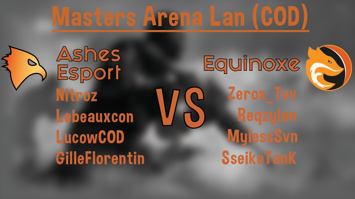 AshesEsport's tweet photo. C'est maintenant ! 😄
Notre dernier match de poule face à
@EquinoxeEsport
Bonne chance :) 🧡
#ASHESWIN #WeAreASHES https://t.co/wD4o6Cb85t