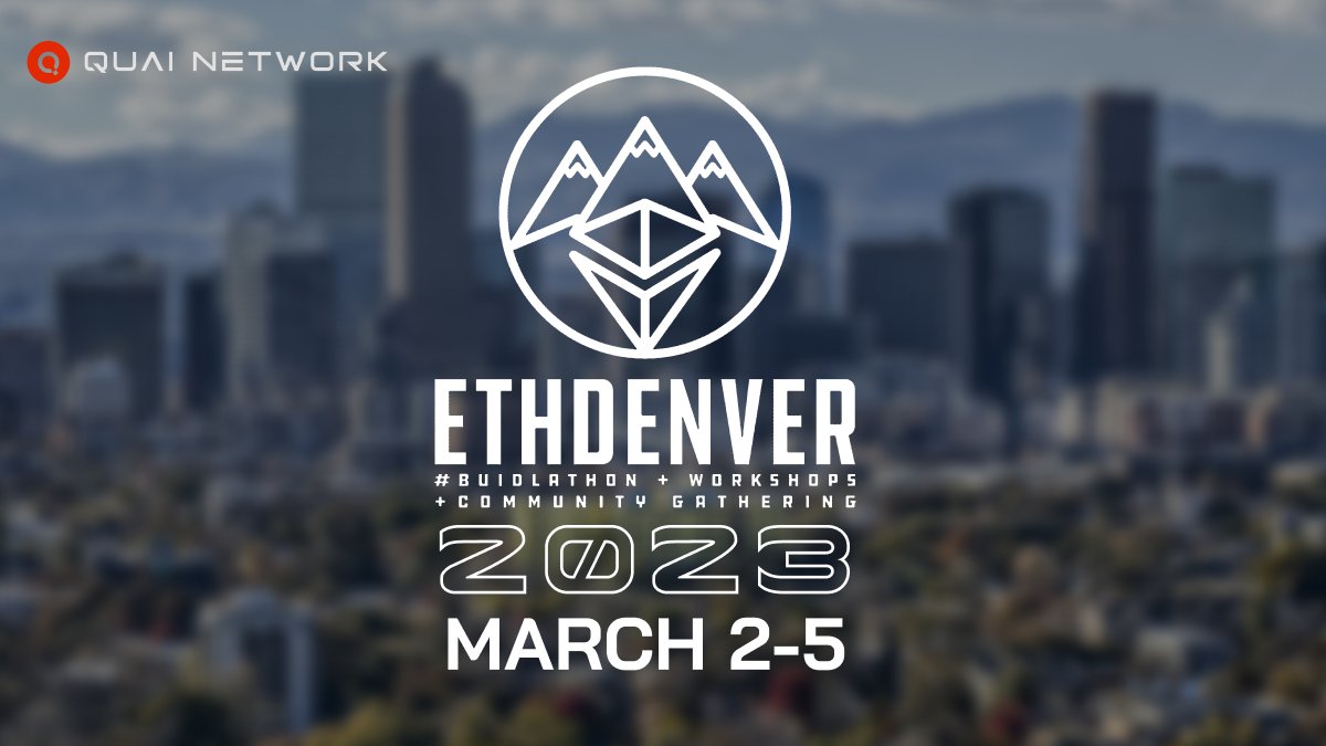 Quai Network will be represented at #ETHDenver this March. 

Which projects need to hear about Quai at the conference? 👇
