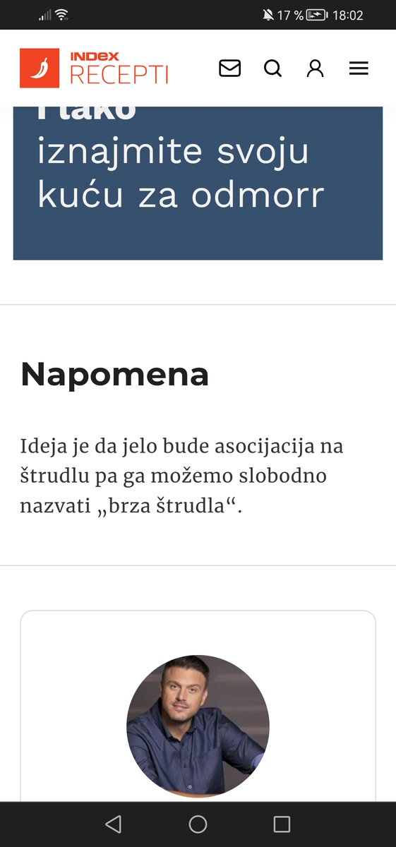 "Prizivam štrudlu, ali mi se ne troši struja i nisam kupila kore" recept.