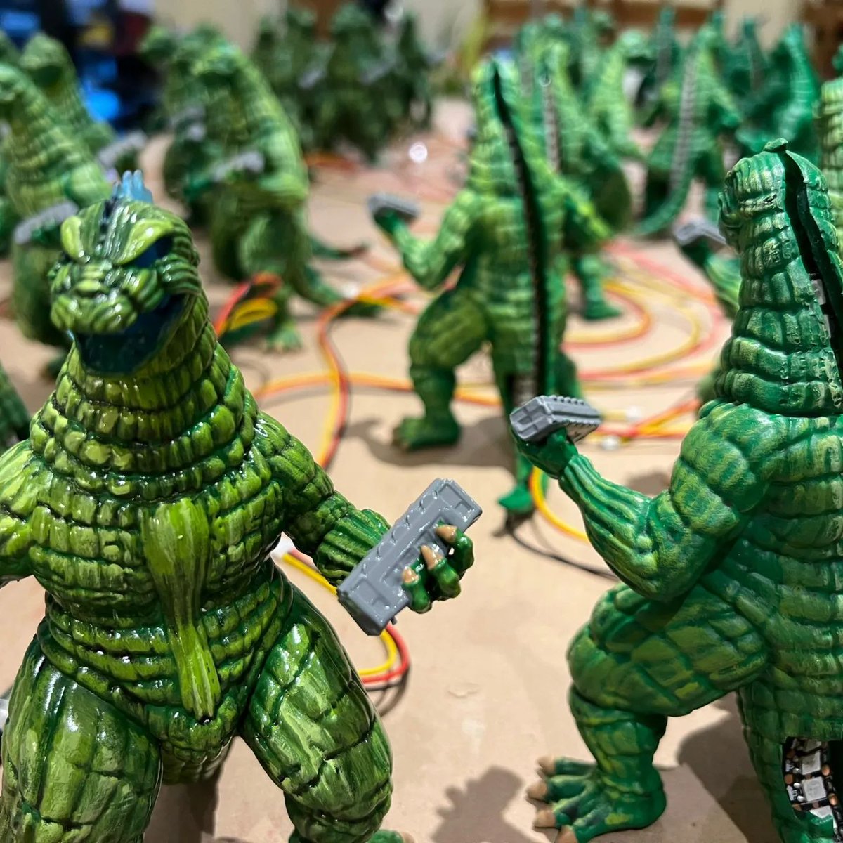 stumblor's tweet image. What is the collective noun for godzilla?

Jazzbouche's home is now a production line creating the awesomely stunning Atomic Godzilla. Checkout his pinside thread to get on the list.

#godzillapinball #pinball #pinballmods #pinballmachine
