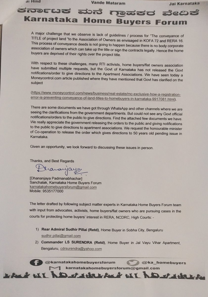 Karnataka Home Buyers Forum tweet media