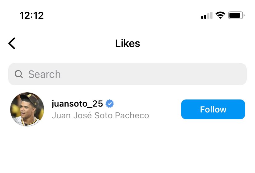 Interesting comment Juan Soto liked on Instagram 🤔 <a href="/GottaBelievePod/">We Gotta Believe</a>