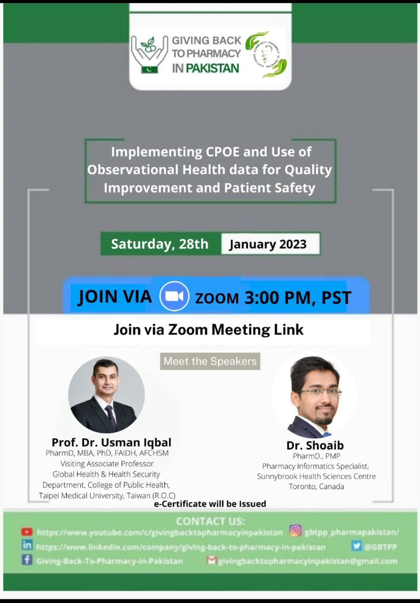 Giving Back to Pharmacy in Pakistan tweet media