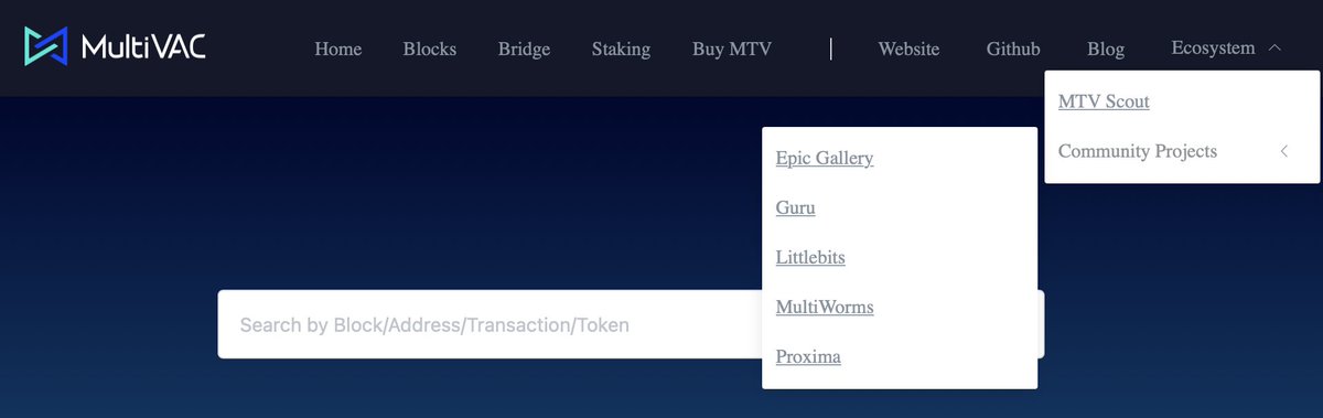 A list of Community Projects has been added to our mainnet website e.mtv.ac 🌎

Would you like your project built on #MultiVAC to be added to that list? 🌟
Email us at core@mtv.ac

$MTV