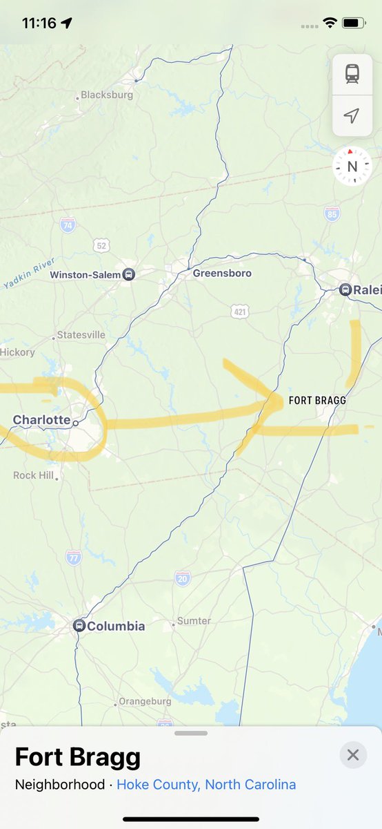 WrongthinkUSA's tweet photo. I have watched this #Chinesespyballoon since Montana it has hit every base and nuclear site that is big and I told everyone it’s going to fort Bragg right now it’s in charlotte no accident guys quit falling for it! There scoping us out and now they know everything! So pissed 😡 https://t.co/M7WatT09ZJ