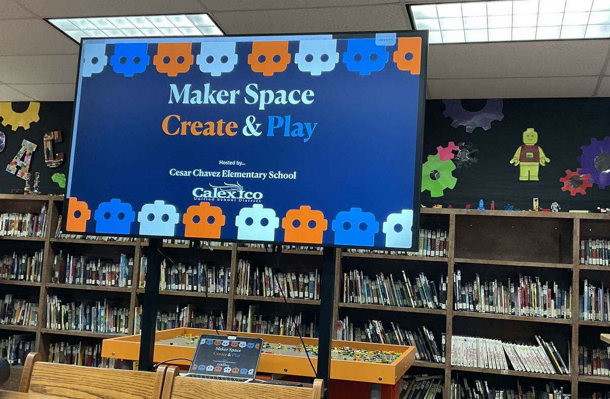 urbie's tweet image. Made it! #MakerSpace #CreatePlay with @jesush1979  #edtech #reimaginePD #via @iv_cue #oldpa Cesar Chavez Elementary School, Calexico, CA #azk12