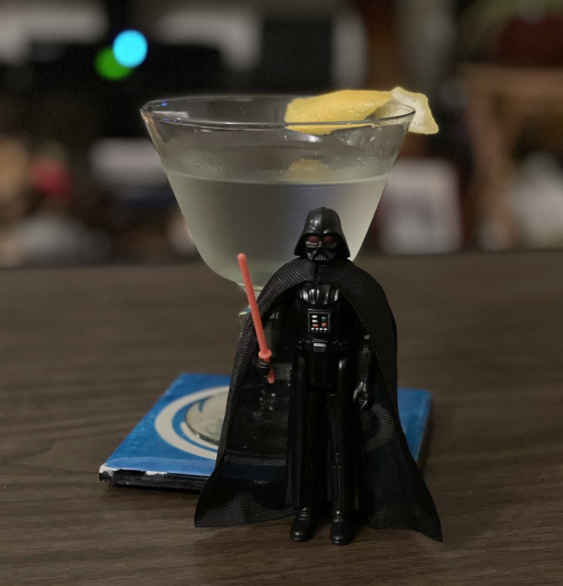 JosephScrimshaw's tweet photo. In celebration of @ForceCenterPod’s new YouTube show, #FigureFights, I opened one of the competitors, Retro Darth Vader (The Dark Times). Martini not included.
You can check out Vader in action on our first episode here: https://t.co/9WDoUQmd2o https://t.co/V9jztvm3aL
