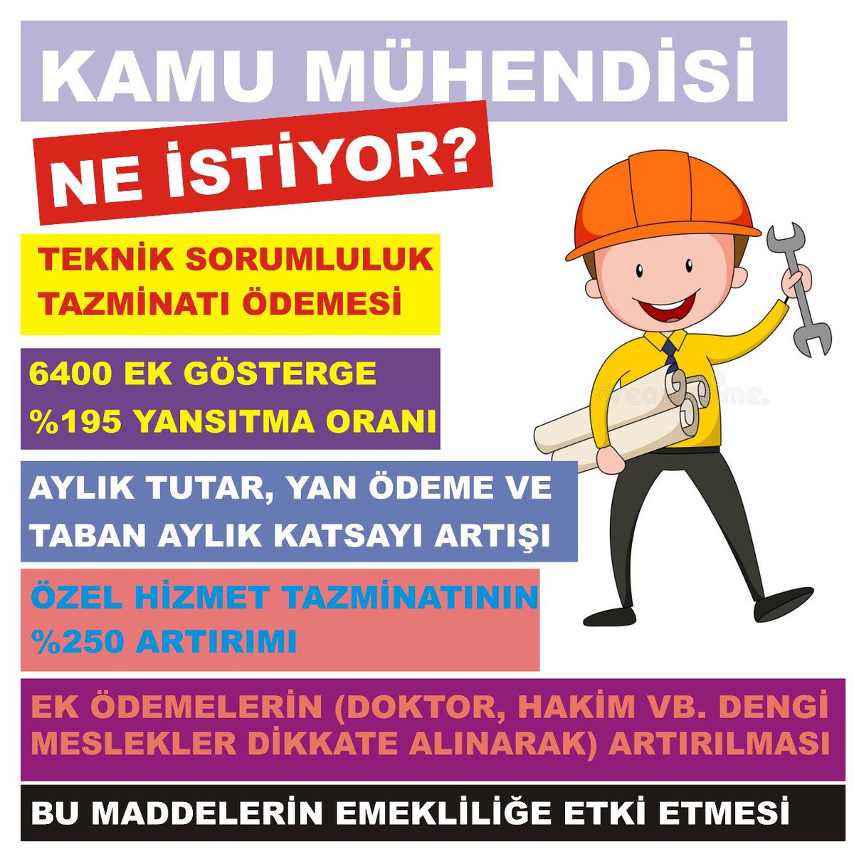 kamuda_muhendis's tweet photo. Butün övünç kaynağı eserlerde biz @kaMUhendisleri nin çok büyük emeği ve sorumluluğu vardır. Sayın başkanım sizden emeğe saygı olarak ve sorumluluklarımıza karşılık hakkımız olan iyileştirmeleri arz ederiz.
@RTErdogan 
#SonSözSizdeSayınCBAŞKANIM https://t.co/8QWTALC7ZH