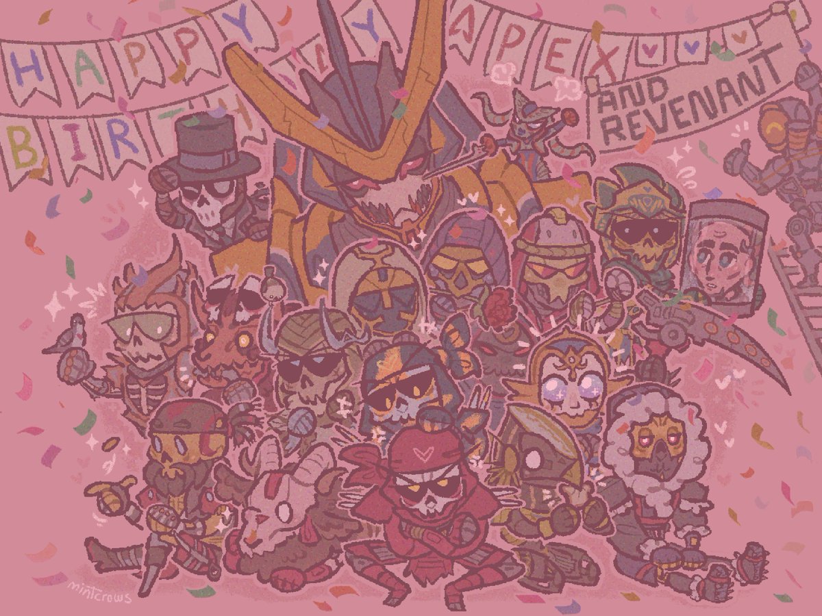 「happy #Apex4nniversary to the game that 」|minty 🌺💀✨ (2 slots open)のイラスト
